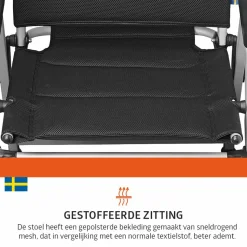 Campout Colibri Hybrid Set von 2 Klappstuhle - Black