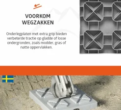 Campout Stützplatten - 21 x 21 x 3,3 cm