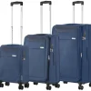 CarryOn Air 3 teilig Weicher Koffersatz - Blue