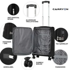 CarryOn Air 55cm Handgepack koffer - Black