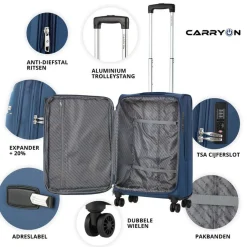 CarryOn Air 2-teilig Weicher Koffersatz - Blue