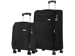 CarryOn Air 2-teilig Weicher Koffersatz - Black