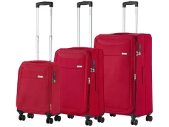 CarryOn Air 3-teilig Weicher Koffersatz - Red