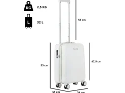 CarryOn Skyhopper 55 cm Reisekoffer - White