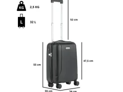 CarryOn Skyhopper 55 cm Reisekoffer - Black