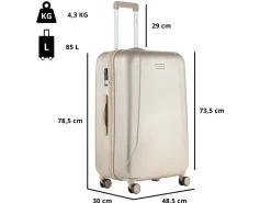 CarryOn Skyhopper 78 cm Reisekoffer - Champagne