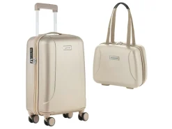 CarryOn Skyhopper Handgepäckkoffer und Beauty Case - Beige