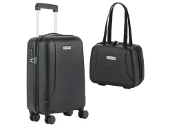 CarryOn Skyhopper Handgepäckkoffer und Beauty Case - Black