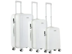 CarryOn Skyhopper 3-teiliges TSA Kofferset - White