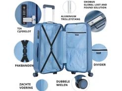 CarryOn Skyhopper 3-teiliges TSA Kofferset - Blue