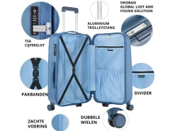 CarryOn Skyhopper 2-teiliges TSA Kofferset - Blue