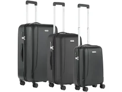 CarryOn Skyhopper 3-teiliges TSA Kofferset - Black