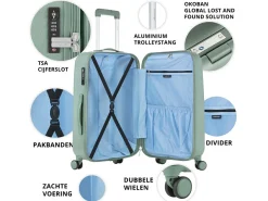 CarryOn Skyhopper 3-teiliges TSA Kofferset - Olive