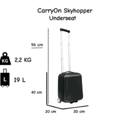 CarryOn Skyhopper Underseat 40cm Reisekoffer - Black