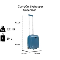 CarryOn Skyhopper Underseat 40cm Reisekoffer - Blue