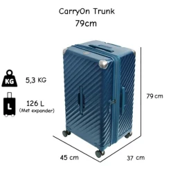 CarryOn Trunk 126 liter Koffer - Blue