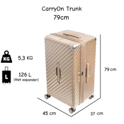 CarryOn Trunk 126 liter Koffer - Beige