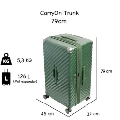 CarryOn Trunk 126 liter Koffer - Green