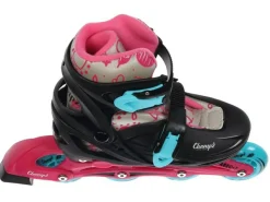 Champz Beginner Kinder Inline Skates Rosa Hardboot ABEC7