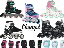 Champz Beginner Kinder Inline Skates Rosa Hardboot ABEC7