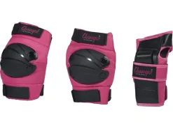 Champz Rosa/Schwarz Kinder Skate Schutzset