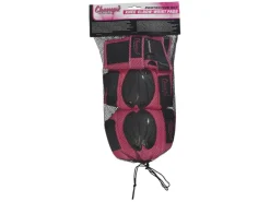 Champz Rosa/Schwarz Kinder Skate Schutzset