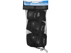 Champz Schwarz/Weiß Kinder Skate Schutzset