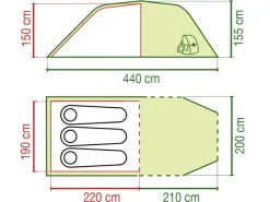 Coleman Coastline 3 plus Tunnelzelt