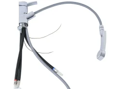 Comet Capri Piccina Mischbatterie mit ausziehbarem Duschkopf – Silver