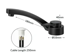 Comet Florenz Kompakt Mischhahn - black
