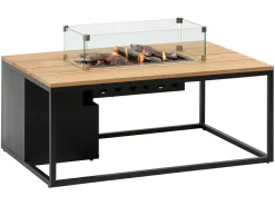 Cosi Fires Cosiloft 120 Teakholz Feuertisch