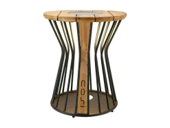 Cosi Fires Cosilumia Ø 52 cm beleuchteter Loungetisch- Teak