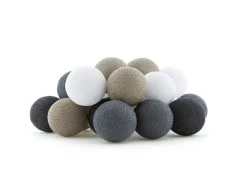 Cotton Ball Lights Extension Kit lichterkette - Glamping Grey