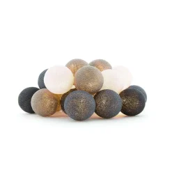 Cotton Ball Lights Extension Kit lichterkette - Glamping Grey