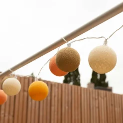 Cotton Ball Lights Outdoor Extension Kit lichterkette - Naranja