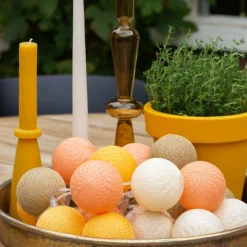 Cotton Ball Lights Outdoor Extension Kit lichterkette - Naranja