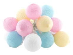 Cotton Ball Lights Outdoor Extension Kit lichterkette - Pastell