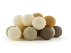 Cotton Ball Lights Outdoor lichtsnoer glamping earth