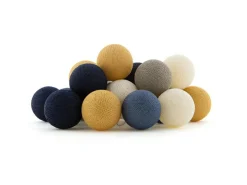 Cotton Ball Lights Outdoor-Lichterkette - Glamping Blue