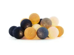 Cotton Ball Lights Outdoor-Lichterkette - Glamping Blue