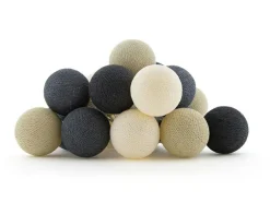 Cotton Ball Lights Outdoor-Lichterkette - Glamping Cashmere