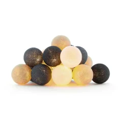 Cotton Ball Lights Outdoor-Lichterkette - Glamping Cashmere