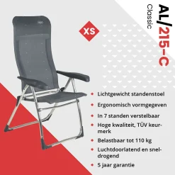 Crespo AL-215 Klappstuhl - Dark Grey