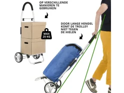 Cruiser 45 liter faltbarer Einkaufswagen - Blue