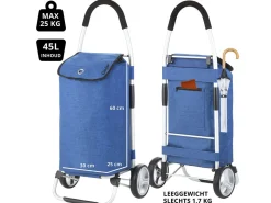 Cruiser 45 liter faltbarer Einkaufswagen - Blue