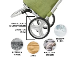 Cruiser 45 liter faltbarer Einkaufswagen - Green