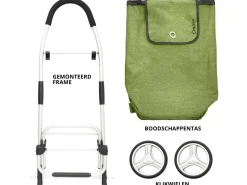 Cruiser 45 liter faltbarer Einkaufswagen - Green