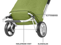 Cruiser 45 liter faltbarer Einkaufswagen - Green
