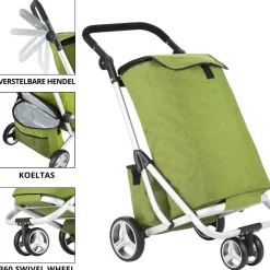 Cruiser 3-Räder 58 Liter einkaufstrolley mit kuhltasche