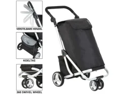 Cruiser 3-Räder 58 Liter einkaufstrolley mit kuhltasche